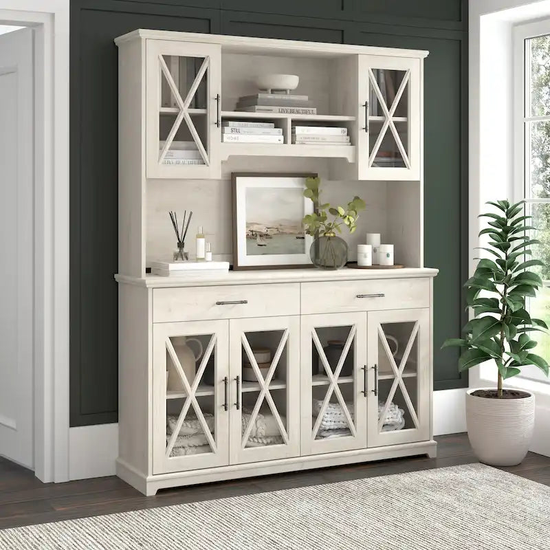 60W Sideboard-Buffetschrank mit Aufsatz