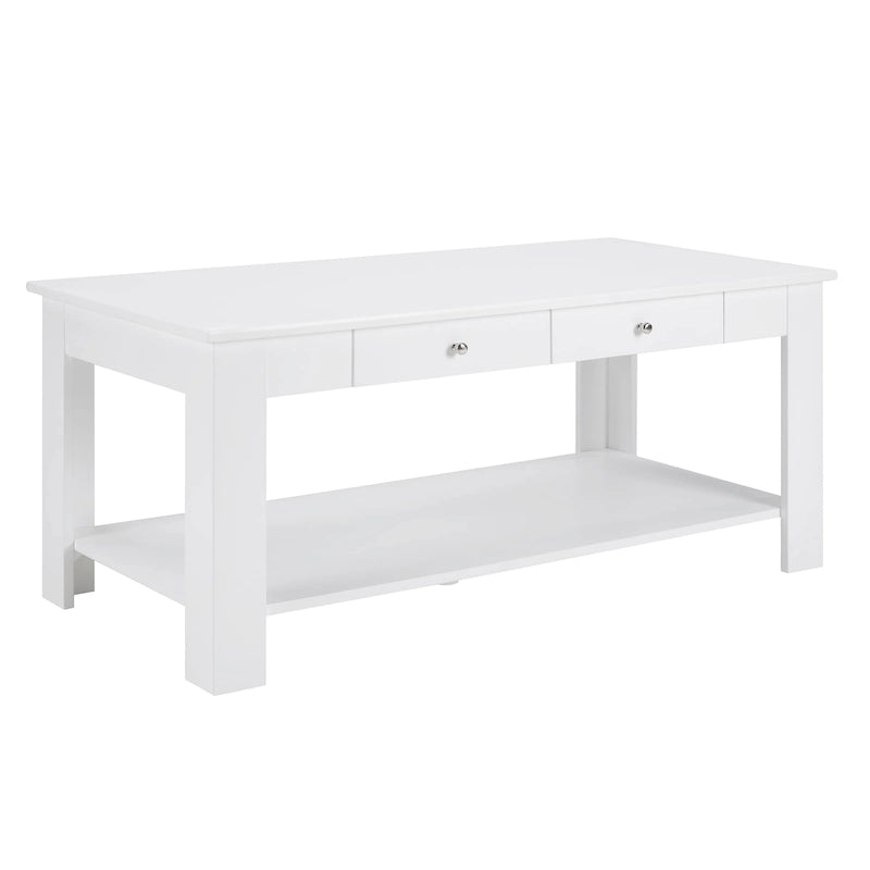 Table basse avec étagère