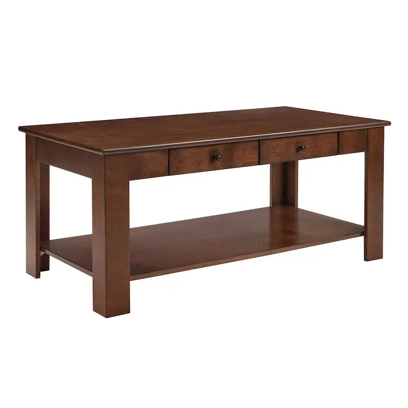 Table basse avec étagère