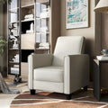 Fauteuil inclinable classique à rembourrage passepoilé en tissu