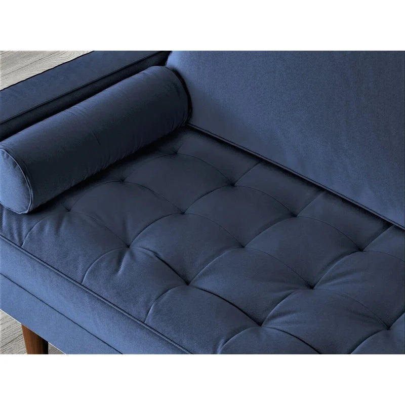 Samtsofa im Mid-Century-Stil