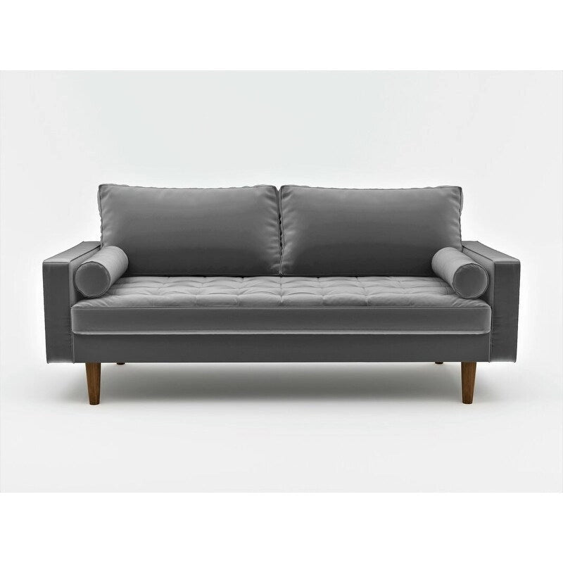 Samtsofa im Mid-Century-Stil