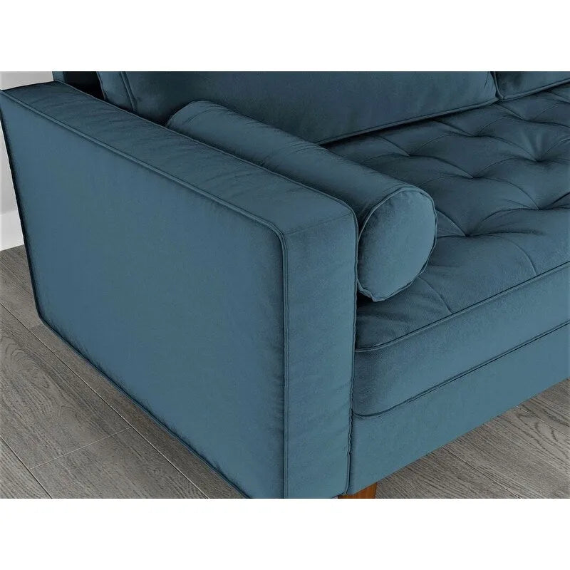 Samtsofa im Mid-Century-Stil
