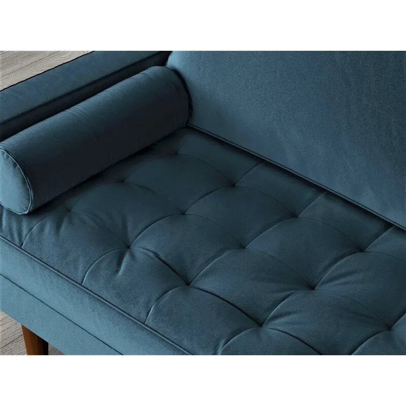 Samtsofa im Mid-Century-Stil