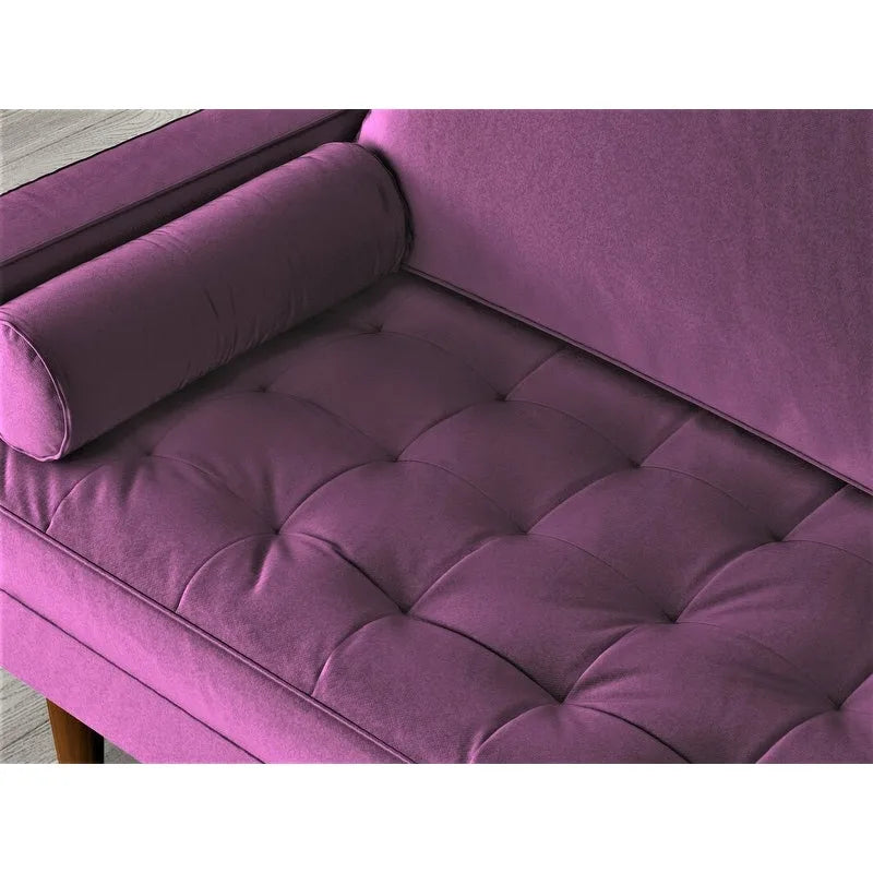 Samtsofa im Mid-Century-Stil