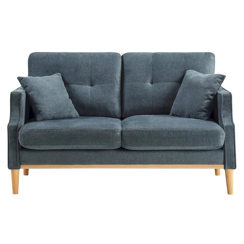 2-Sitzer-Loveseat aus Stoff mit USB-Ladefunktion