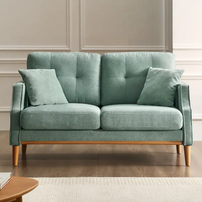 2-Sitzer-Loveseat aus Stoff mit USB-Ladefunktion