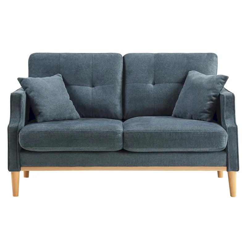 2-Sitzer-Loveseat aus Stoff mit USB-Ladefunktion