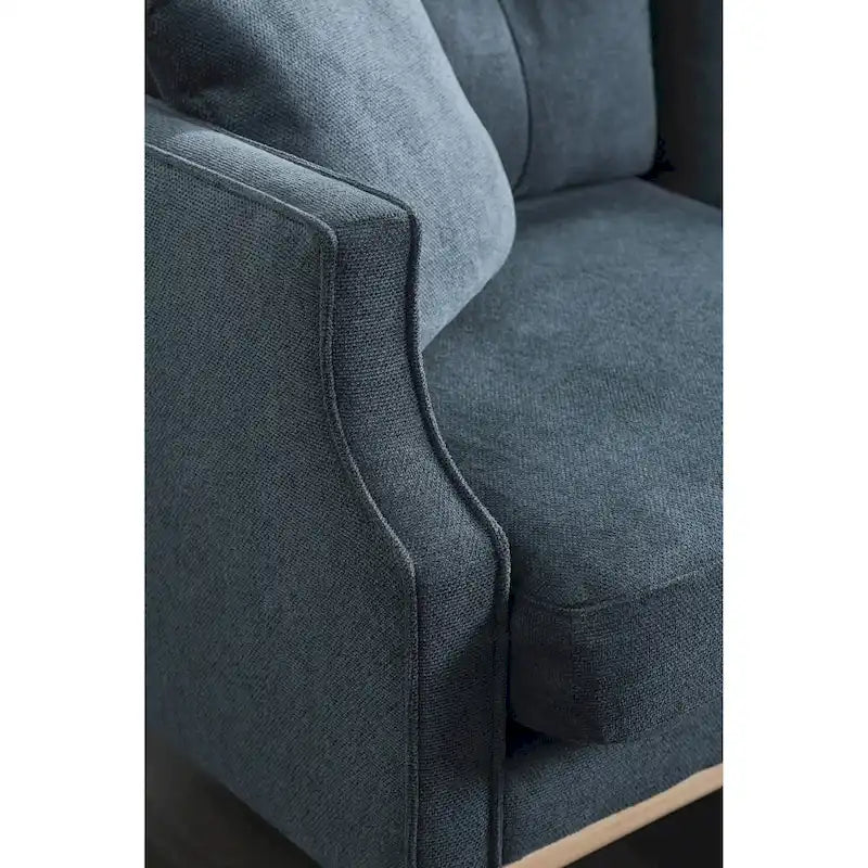 2-Sitzer-Loveseat aus Stoff mit USB-Ladefunktion