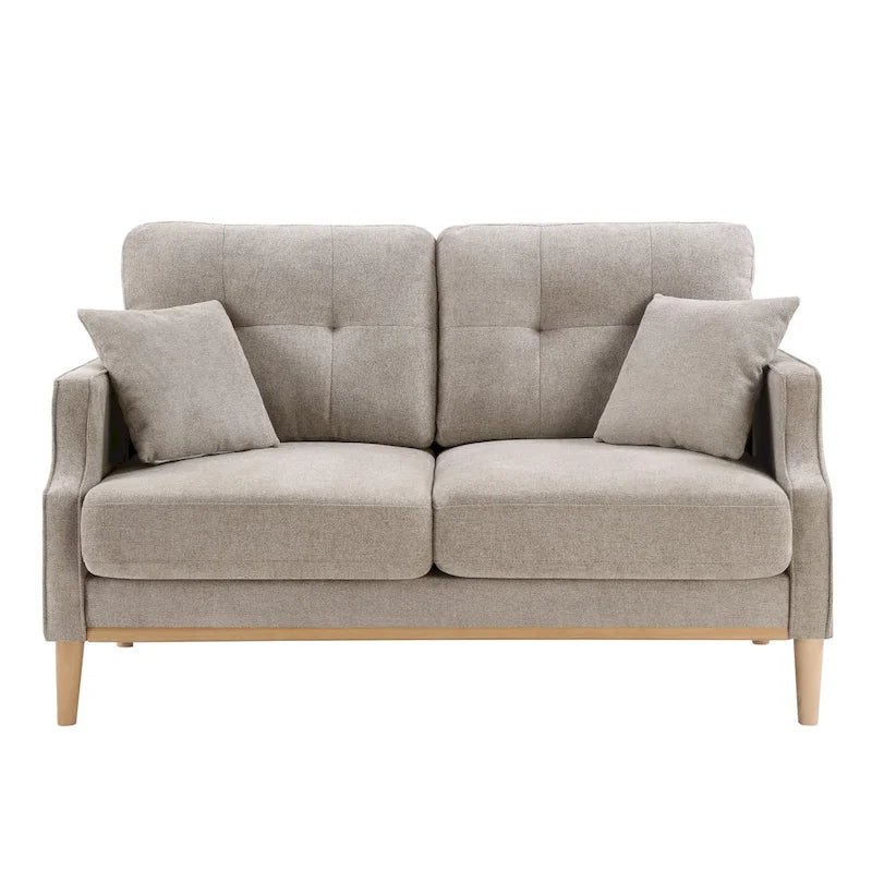 2-Sitzer-Loveseat aus Stoff mit USB-Ladefunktion