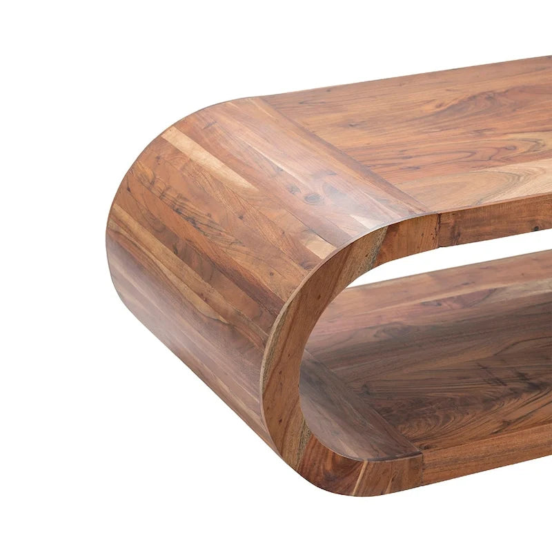 Table cocktail en bois de manguier - 51x23x18