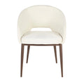 Chaise de salle à manger rembourrée avec pieds en métal cuivré
