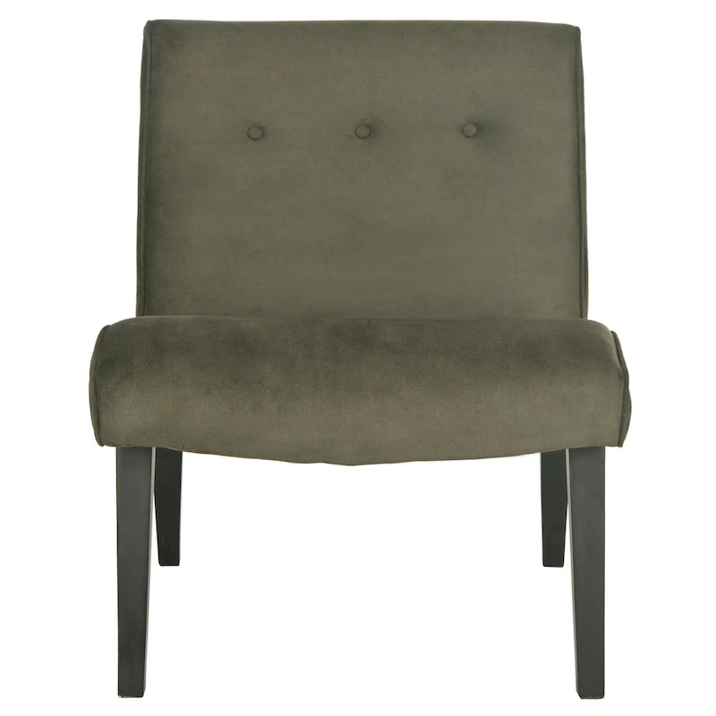 Stuhl in Waldgrün im Mid-Century-Stil - 25.2 x 29.9 x 30.7 - 25Wx30Dx31H