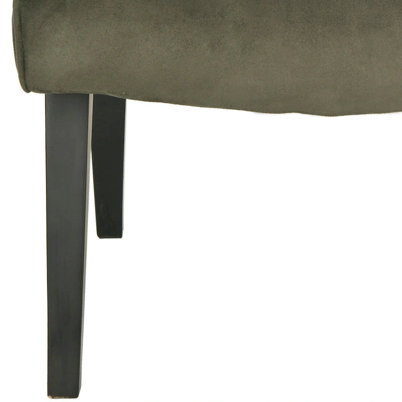 Stuhl in Waldgrün im Mid-Century-Stil - 25.2 x 29.9 x 30.7 - 25Wx30Dx31H