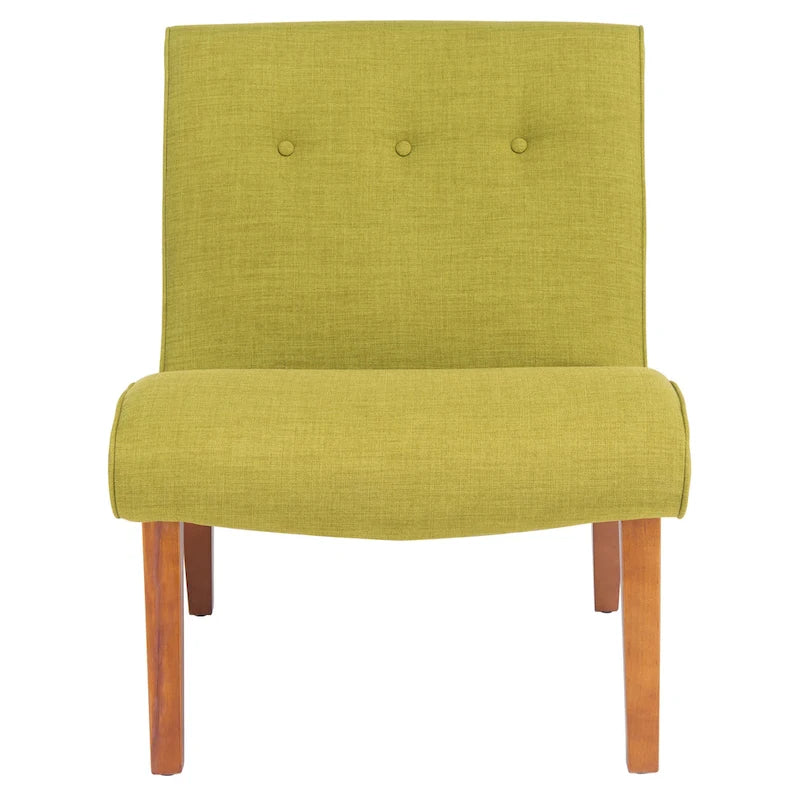 Stuhl in Waldgrün im Mid-Century-Stil - 25.2 x 29.9 x 30.7 - 25Wx30Dx31H