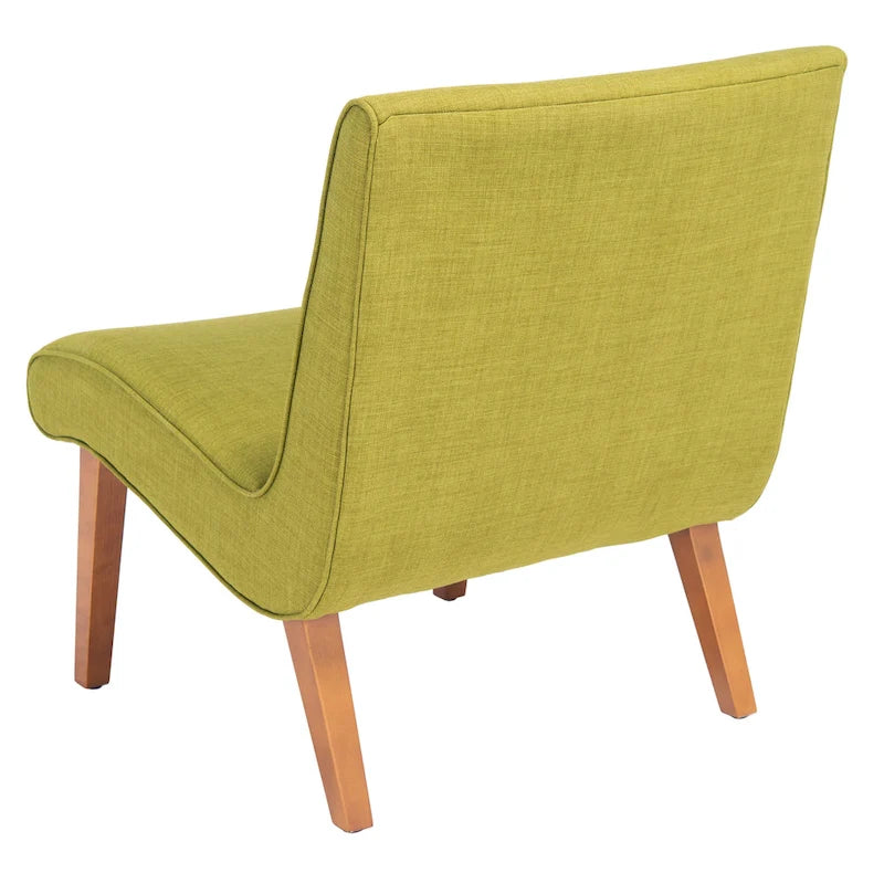 Stuhl in Waldgrün im Mid-Century-Stil - 25.2 x 29.9 x 30.7 - 25Wx30Dx31H